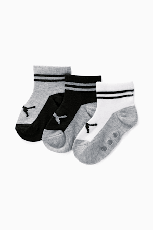 PUMA Kids' Socks [6 Pack], WHITE / GREY, extralarge